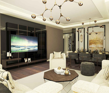 Modern Salon Dekorasyonu