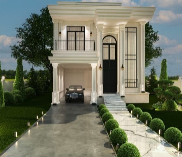 İç Mimari Destek, Klasik Bahçeli Villa